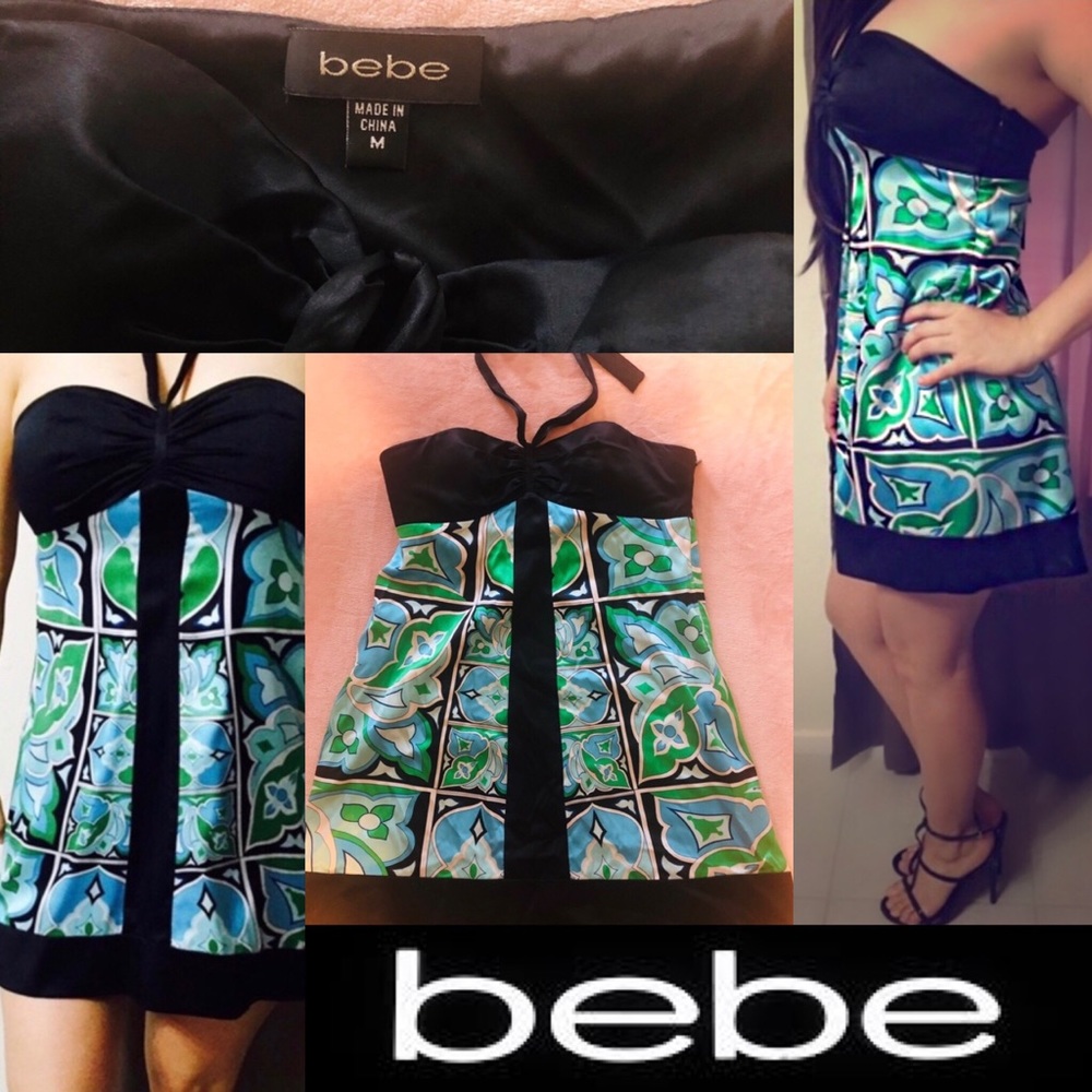 Strapless bebe dress